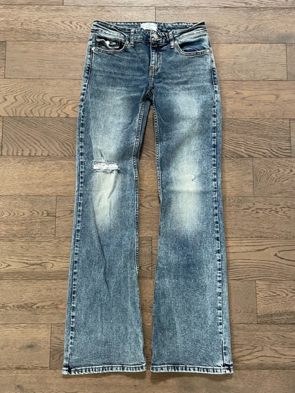 REVICE Distressed Bootcut Jeans